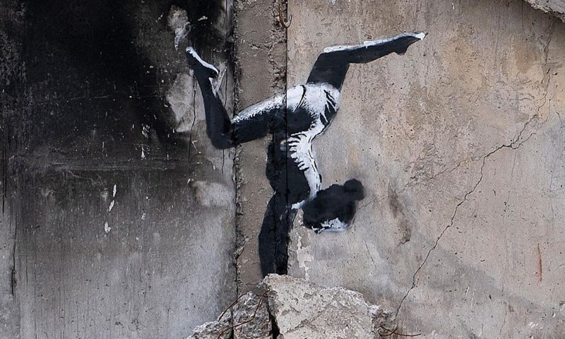 Nowy mural Banksy’ego w Ukrainie