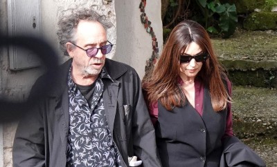 Zakochani Monica Bellucci i Tim Burton na włoskich wakacjach