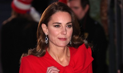 Księżna Kate w czerwieni na święta