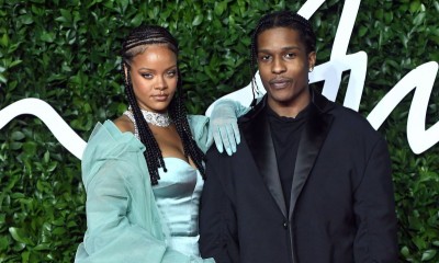 Rihanna w czarnej sukni na urodzinach A$AP Rocky'ego