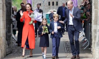 Księżna Kate ponownie w czerwonej sukience o fasonie płaszcza