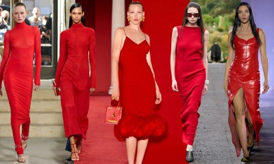 Najpiękniejsze czerwone sukienki z wybiegów