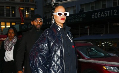 Rihanna w pikowanej bomberce