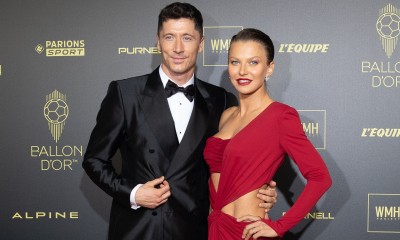 Anna i Robert Lewandowscy na gali Złotej Piłki w kreacjach od Dolce & Gabbana