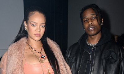 Rihanna i A$AP Rocky w monochromatycznych stylizacjach na wieczór