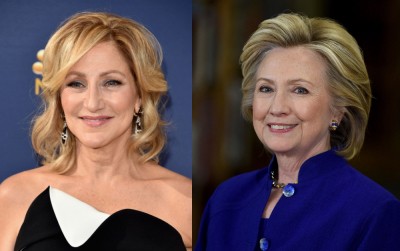 Edie Falko zagra Hillary Clinton