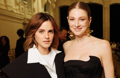 Emma Watson i Hunter Schafer na pokazie Schiaparelli