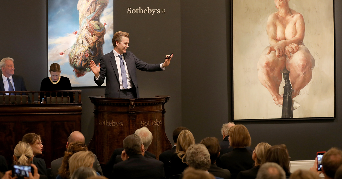 Banksy zniszczył własną pracę na prestiżowej aukcji