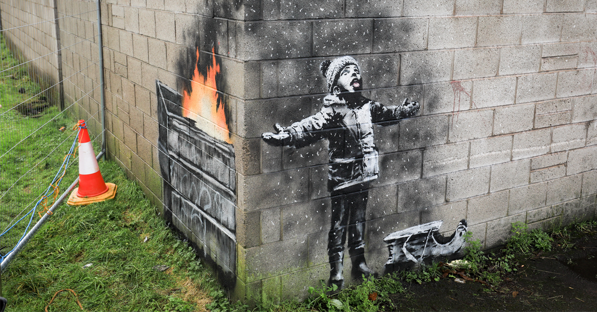 Banksy zrobił nowy świąteczny mural