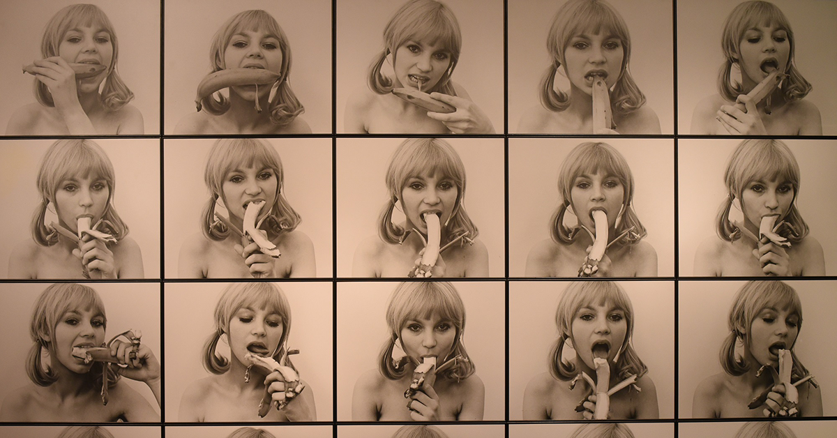 Jedzmy banany przed Muzeum Narodowym