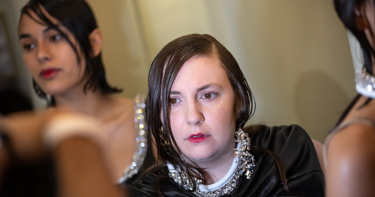 Lena Dunham na wybiegu
