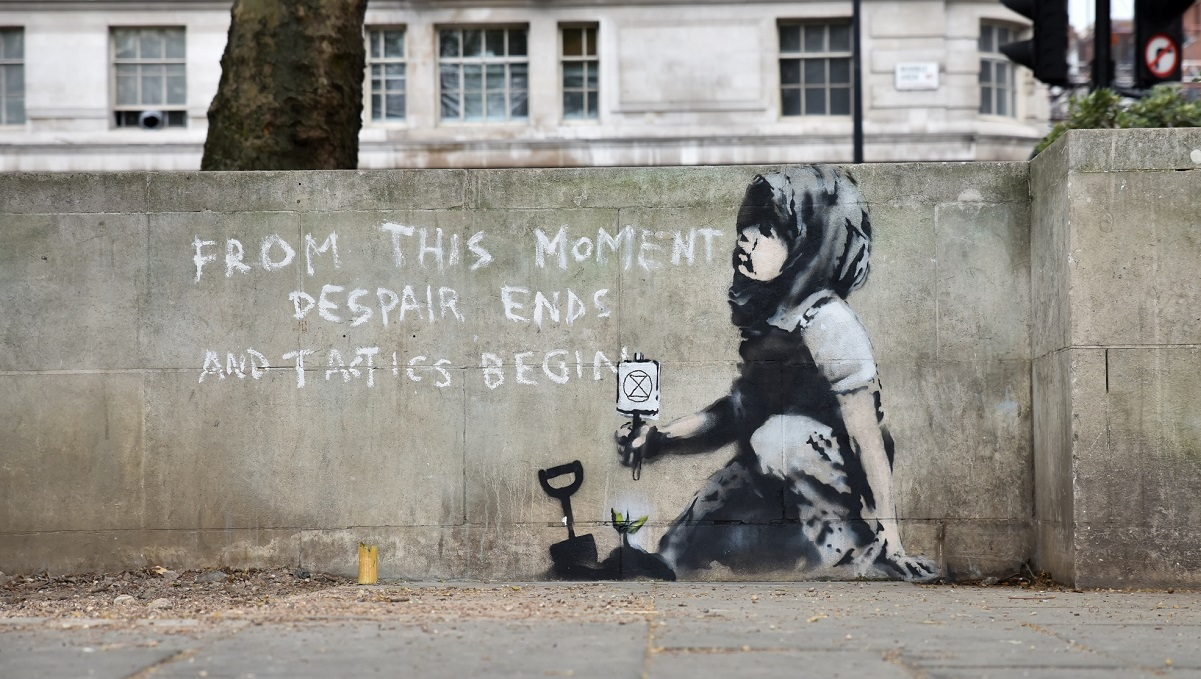 Nowy mural Banksy'ego w Londynie