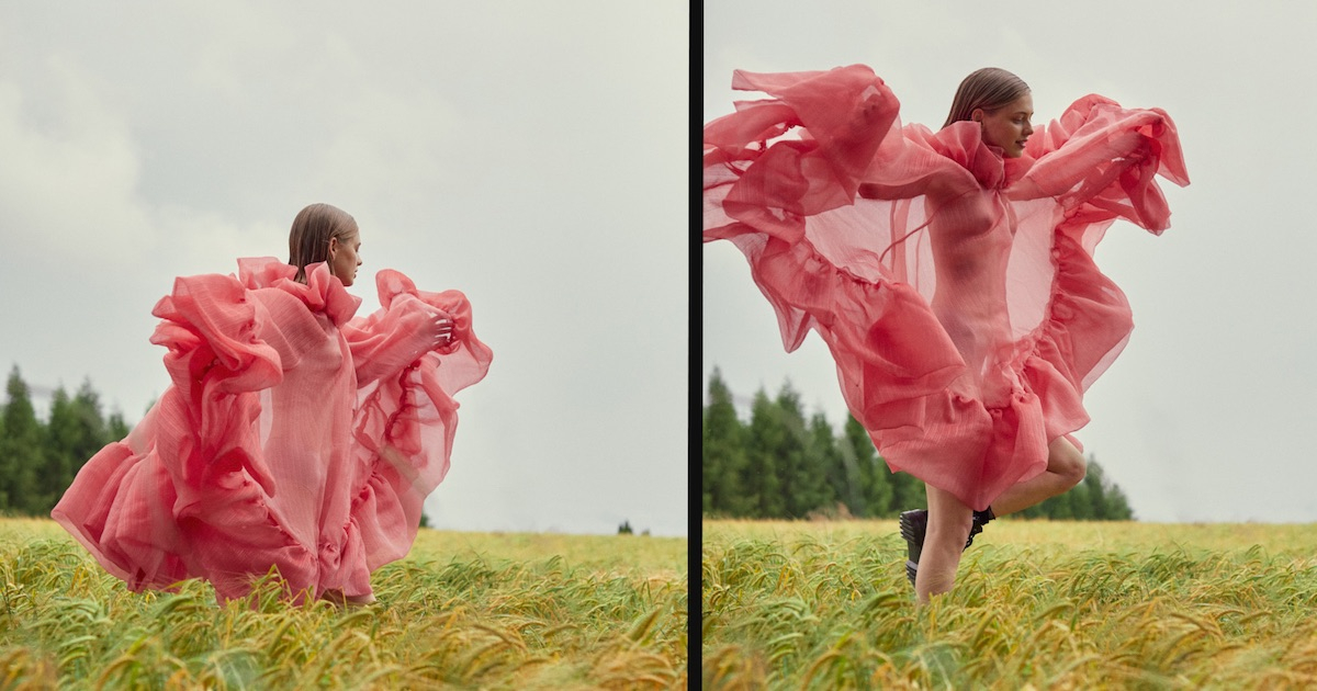 Premierowo na Vogue.pl: Kolekcja „Oddech” Krystiana Szymczaka