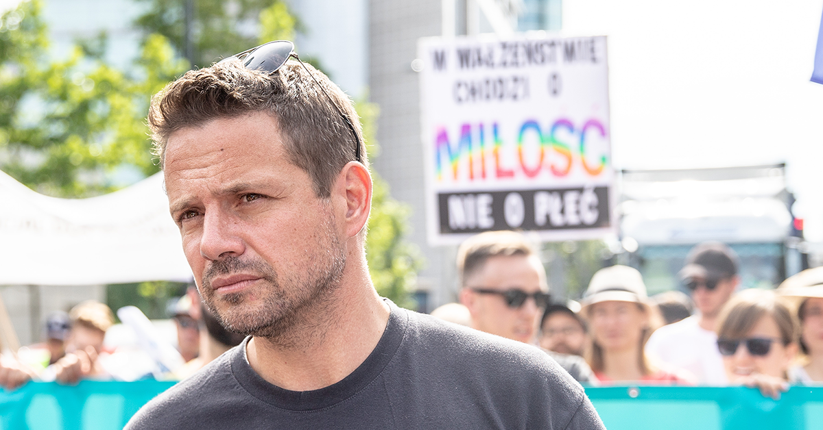 Trzaskowski w sojowym latte