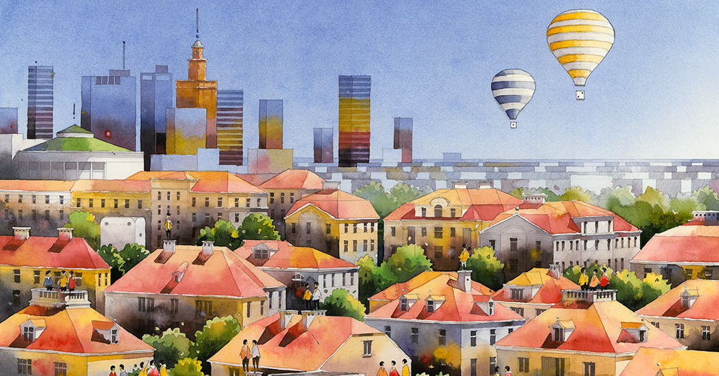 Niezwykły mural o Warszawie