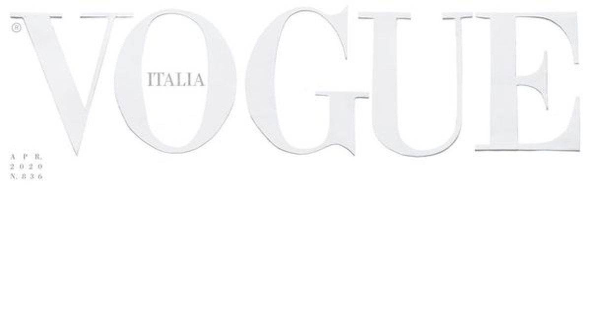 „Vogue Italia” z białą okładką