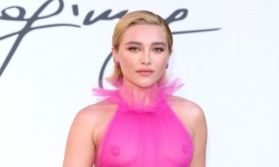 Florence Pugh w transparentnej kreacji Valentino