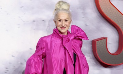 Helen Mirren w fuksjowej pelerynie