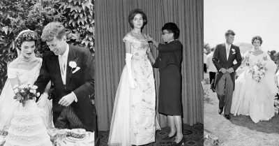  Nieznana historia sukni ślubnej Jackie Kennedy