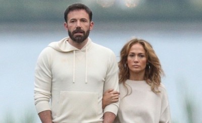 Jennifer Lopez i Ben Affleck na spacerze w Hamptons