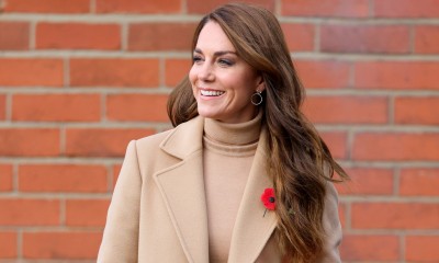 Kate Middleton w beżowej stylizacji