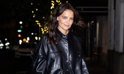 Katie Holmes w oversize’owym komplecie Khaite