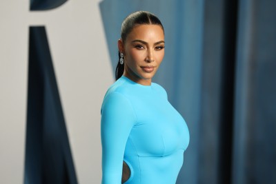 Kim Kardashian w garniturze Magdy Butrym
