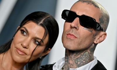 Kourtney Kardashian i Travis Barker na ślubnych fotografiach