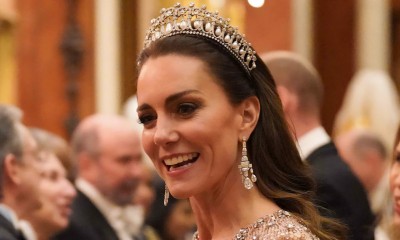  Księżna Kate olśniewa w błyszczącej sukni wieczorowej Jenny Packham