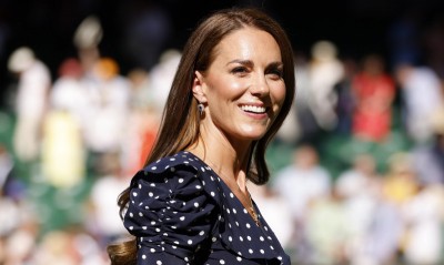 Księżna Kate w sukience w groszki na finale Wimbledonu