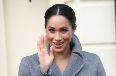 Księżna Meghan w sukience w kwiaty