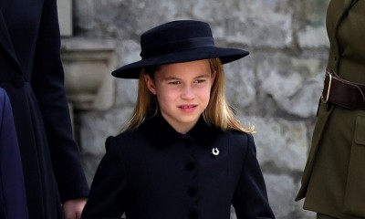 Symbol w stroju księżniczki Charlotte podczas pogrzebu Elżbiety II