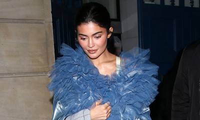 Kylie Jenner w tiulu na pokazie Maison Margiela