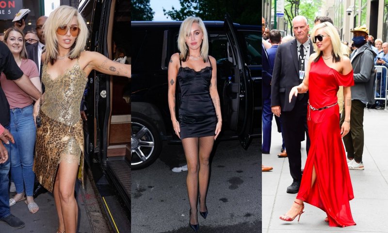 Miley Cyrus podbija Nowy Jork w sukienkach vintage