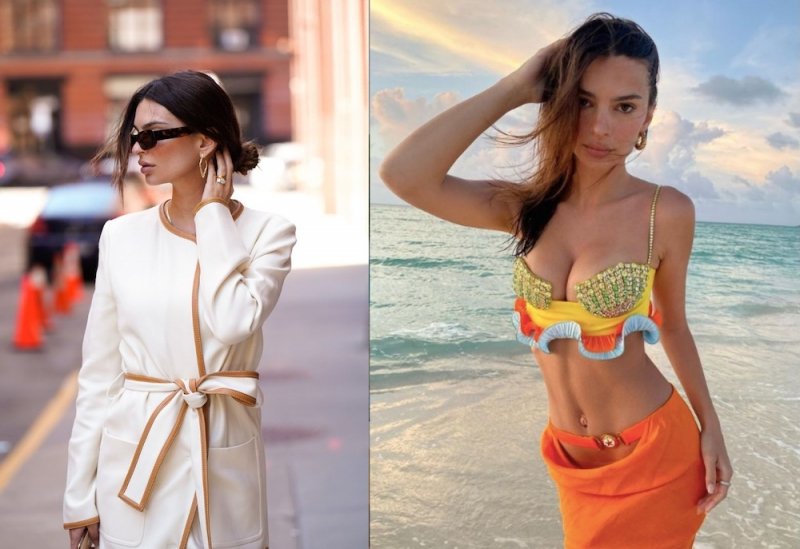 Inspirująca stylizacja: Emily Ratajkowski w Versace 