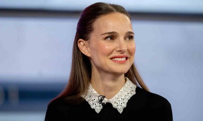 Natalie Portman we francuskim stylu łączy proste spodnie z baletkami o spiczastym nosku