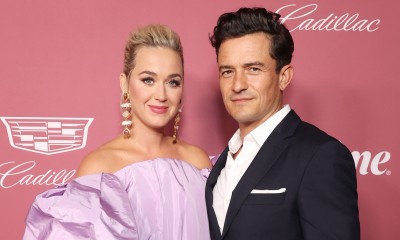 Katy Perry i Orlando Bloom w białych total lookach