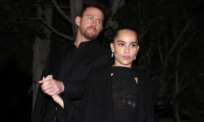 Zoë Kravitz i Channing Tatum w modnych czarnych total lookach