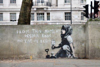 Nowy mural Banksy'ego w Londynie
