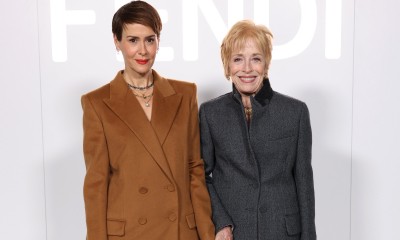 Sarah Paulson i Holland Taylor na paryskim pokazie Fendi