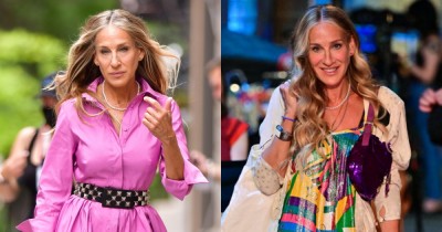 Inspirująca stylizacja: Carrie Bradshaw z cekinową bagietką Fendi