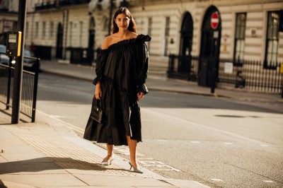 Street style na tygodniu mody w Londynie wiosna-lato 2020	
