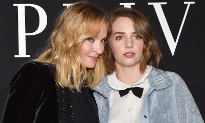 Uma Thurman i Maya Hawke na tygodniu mody w Mediolanie