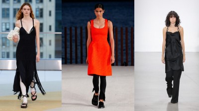 Trend z nowojorskiego tygodnia mody: Sukienki noszone do spodni