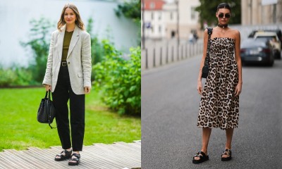 Sandały na grubej podeszwie typu track latem nosimy do sukienek lub jeansów