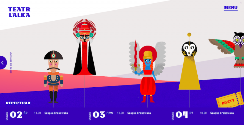 Teatr Lalka nominowany za najlepszą stronę internetową do nagrody Awwwards