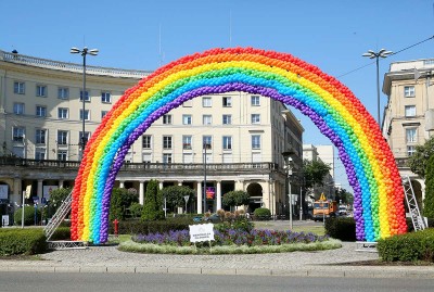 Tęcza powróciła na Plac Zbawiciela