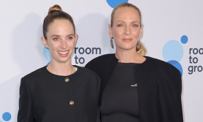 Uma Thurman z córką Mayą Hawke w dopasowanych stylizacjach