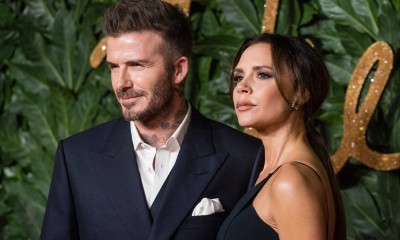 Victoria i David Beckhamowie na pokazie Ricka Owensa