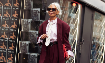 Burgundowy komplet w stylu Reese Witherspoon to wyrafinowana alternatywa dla czerni